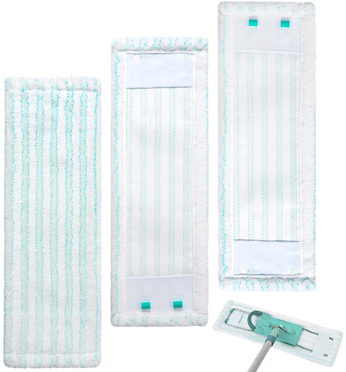 Dailygoods - Reservehoes voor Vloerwisser, 3 Stuks Microvezel Dweilovertrekken