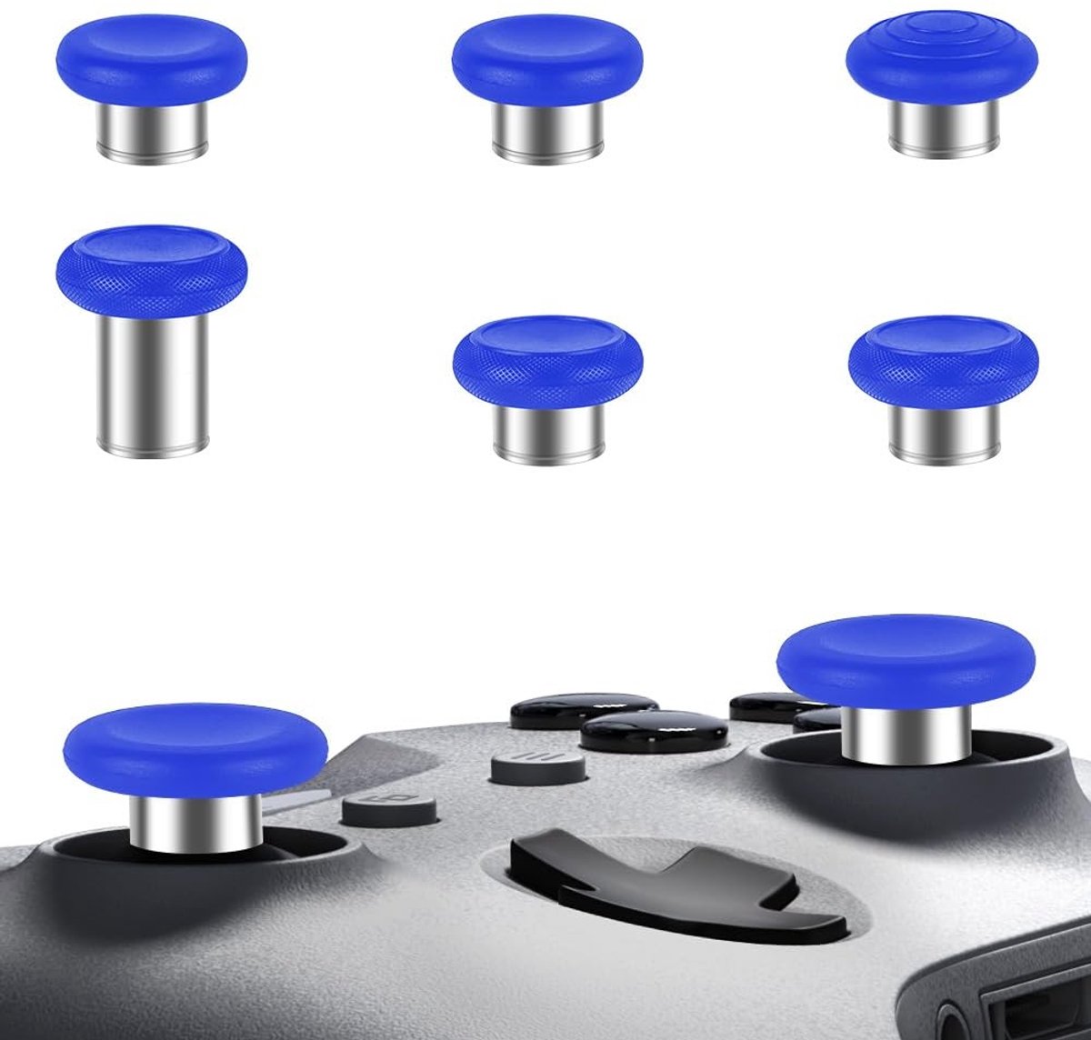 Dailygoods - Set van 6 Metalen Thumbsticks voor Controllers