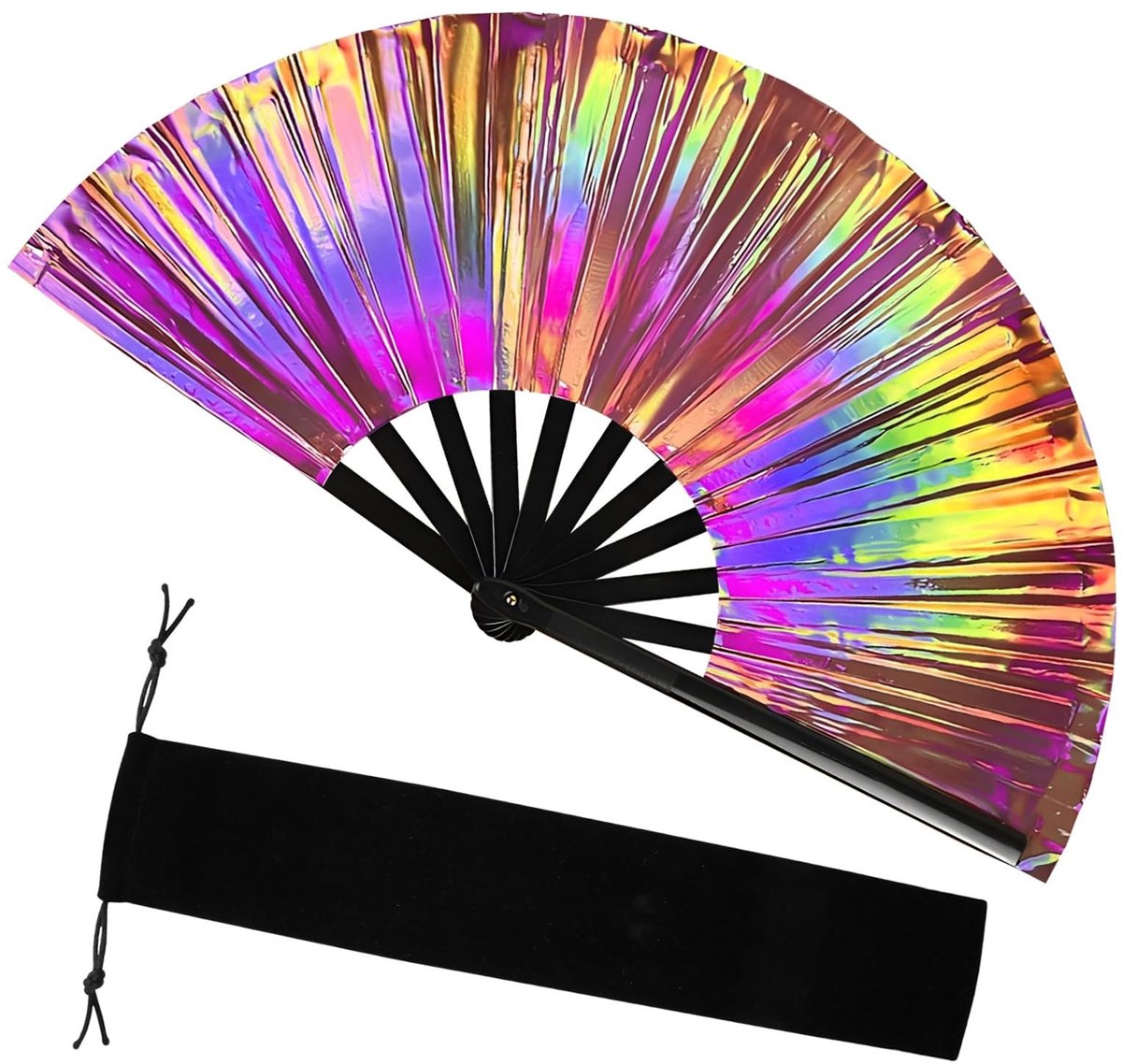 Dailygoods - Grote Opvouwbare Handventilator voor Dansen en Events