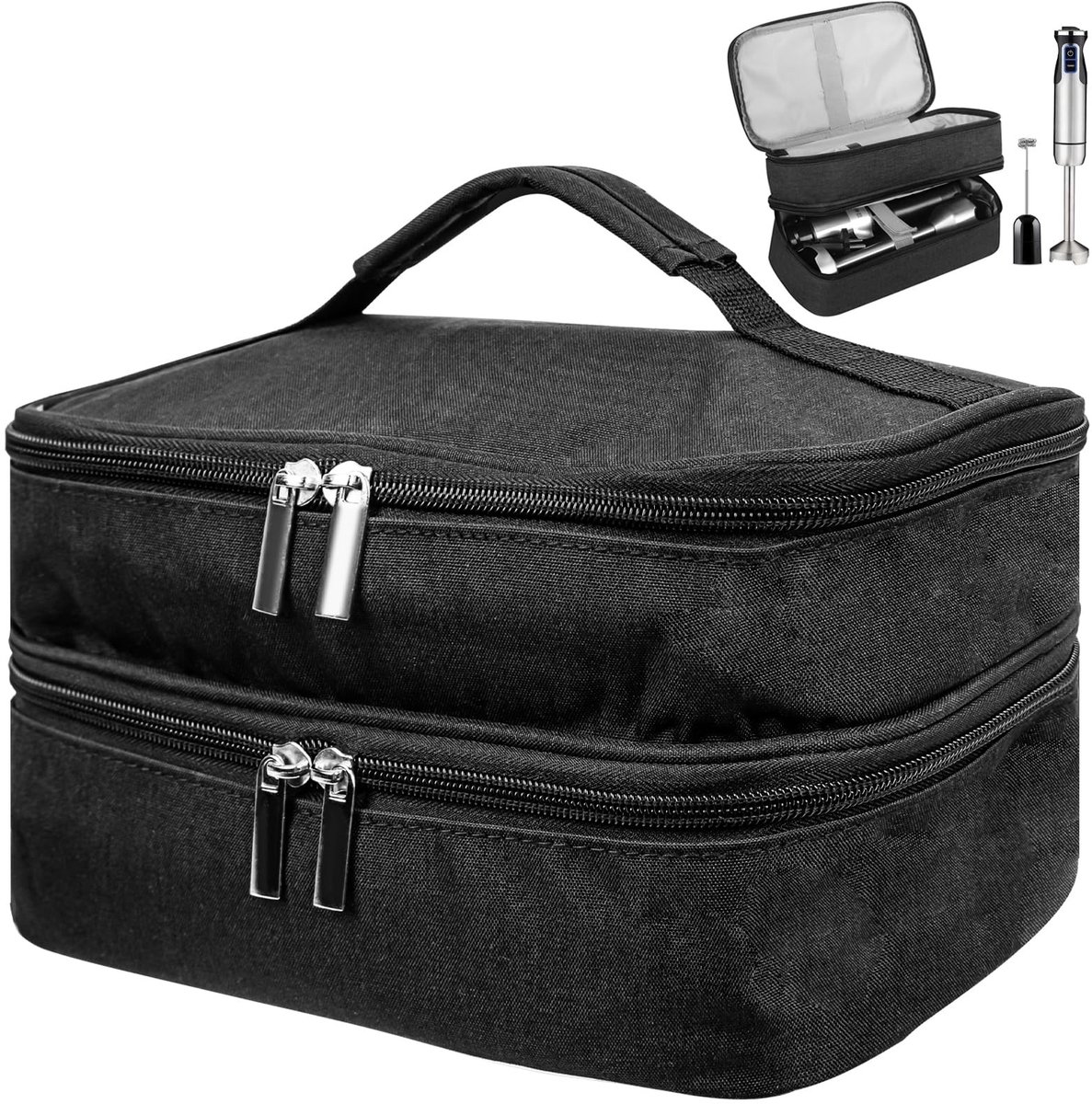 Dailygoods - Draagbare Opbergtas voor Staafmixer met Handriem