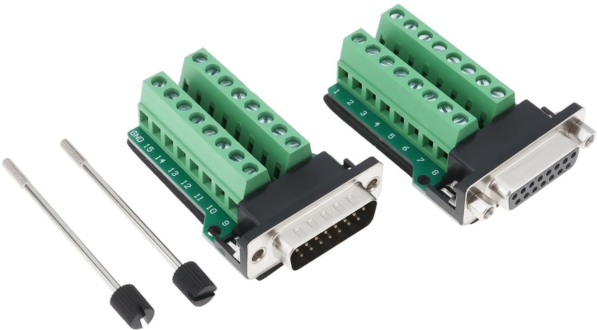 Dailygoods - 2 Stks Terminal Distributie Board Soldeer Gratis Connector Module Set