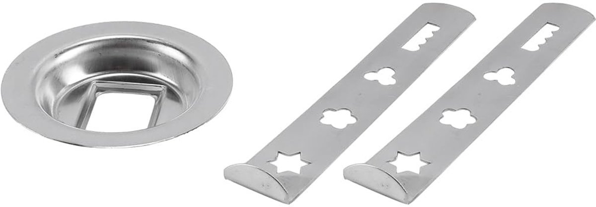 Dailygoods - Set van 8 RVS Koekjeshulpstukken voor Koekjespers