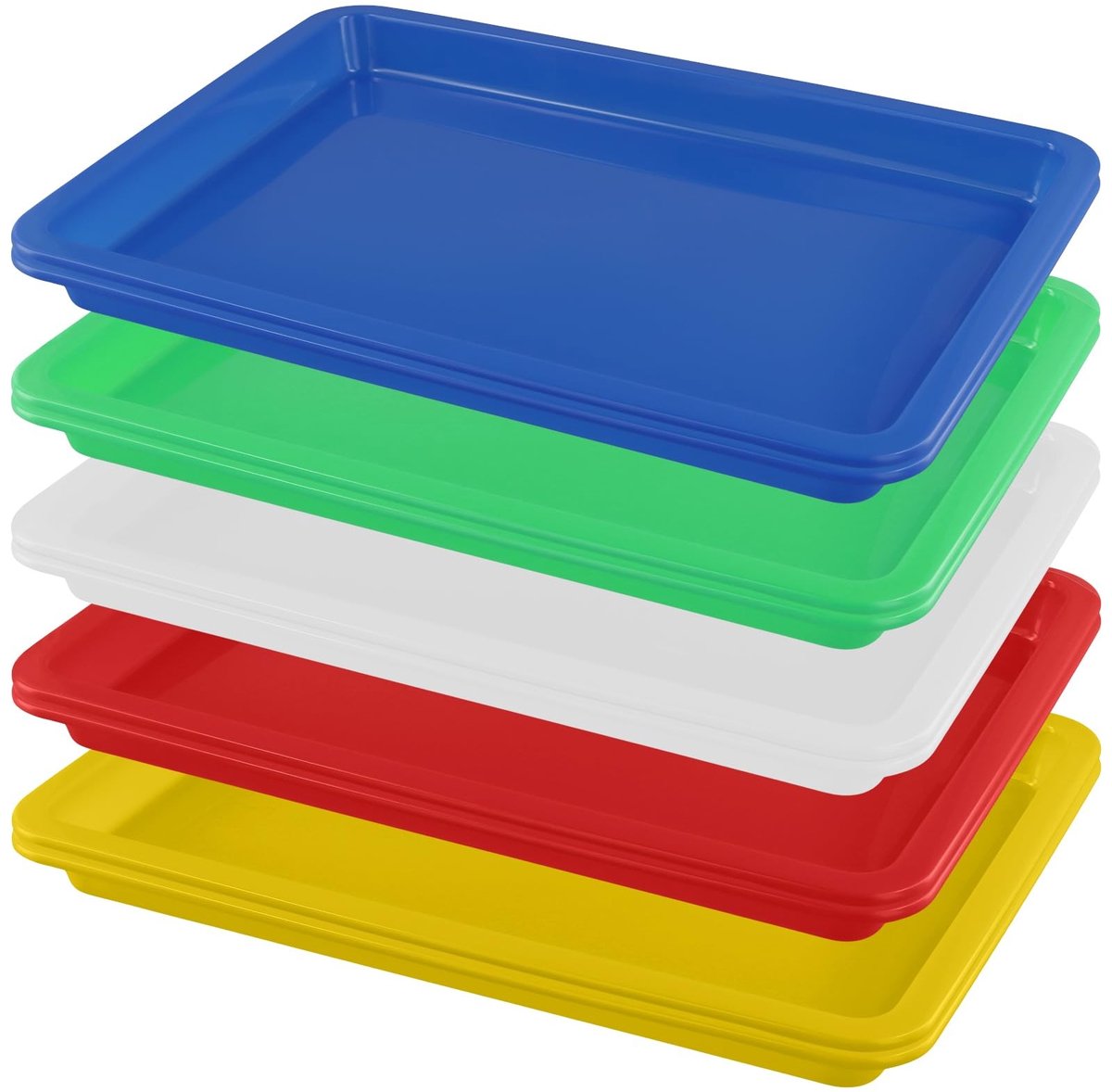 Dailygoods - Innovra - Dailygoods - Set van 10 Kunststof Activiteitendienbladen 34 x 25 cm