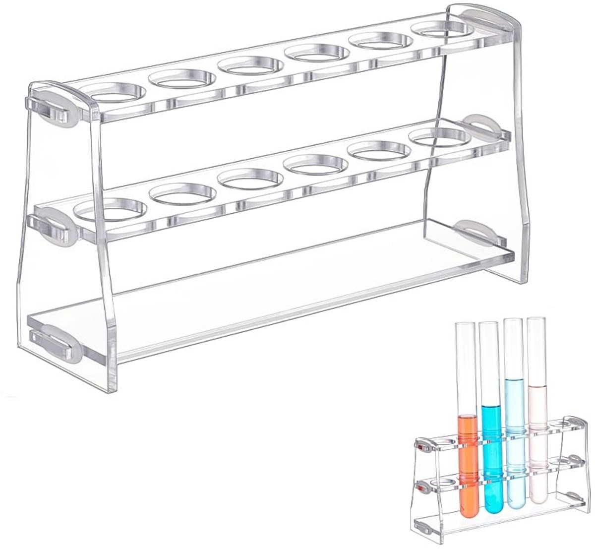 Dailygoods - Reageerbuishouder van Acryl voor Laboratoriumgebruik