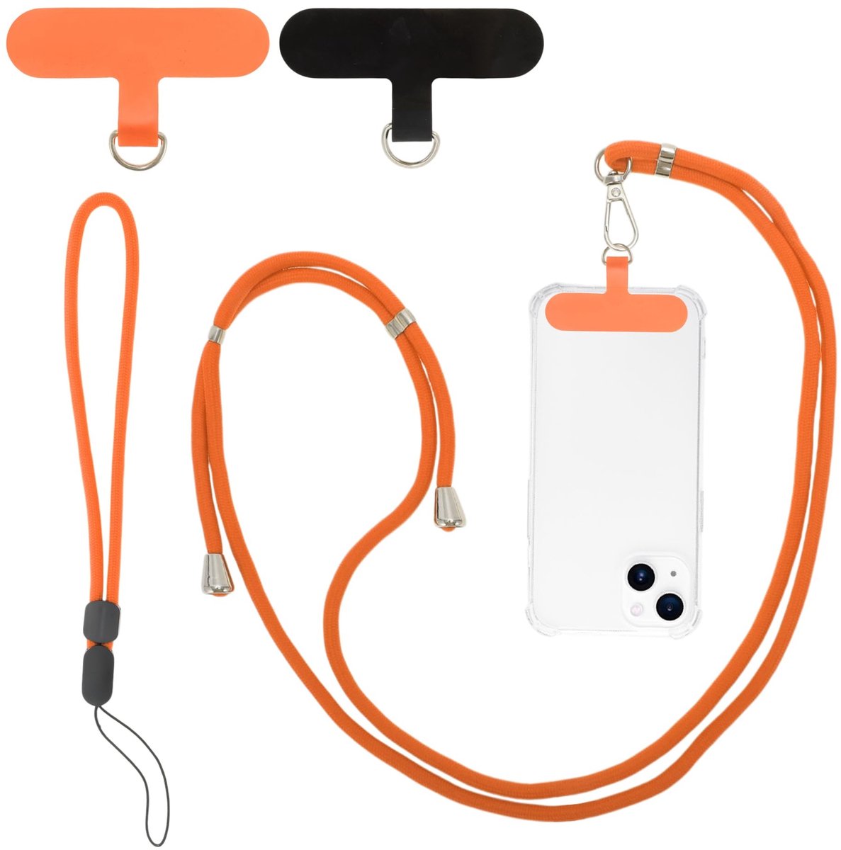 Dailygoods - Universele Mobiele Telefoonketting met Patches