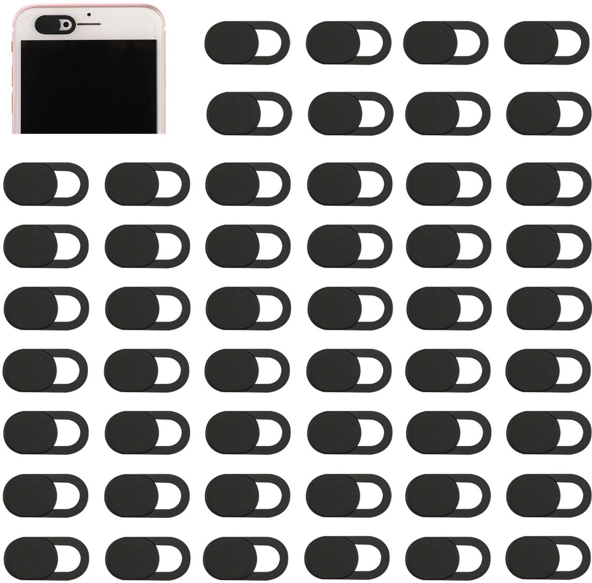 Dailygoods - 50 Stuks Ultradunne Webcam Cover voor Privacy