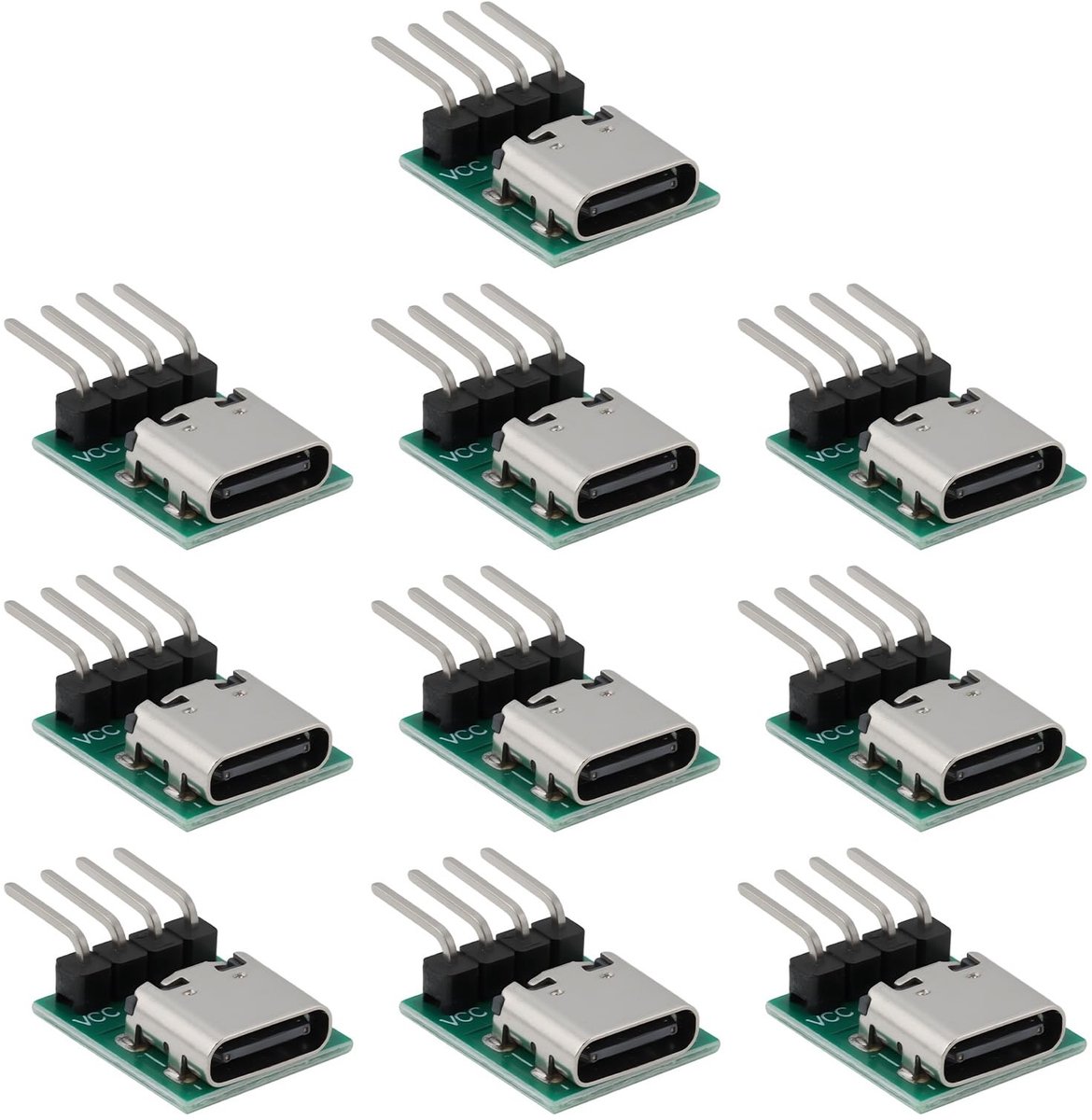 Dailygoods - 10 Stuks USB-C Power Split Breakout Module voor Data Transfer