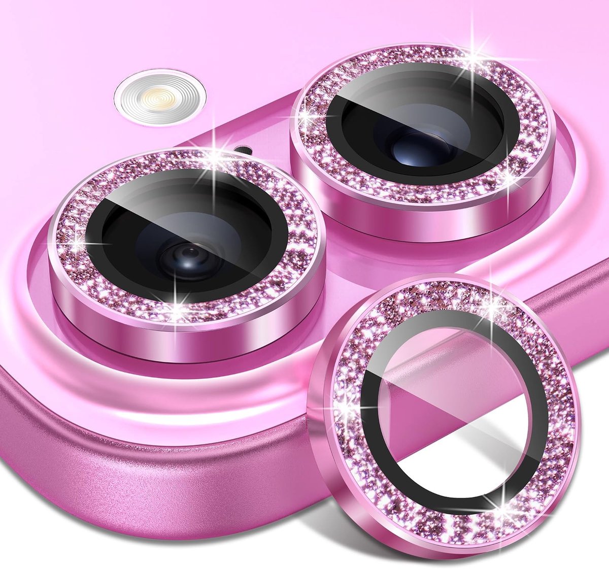 Dailygoods - Set van 2 Lensbeschermers voor iPhone 16/16 Plus