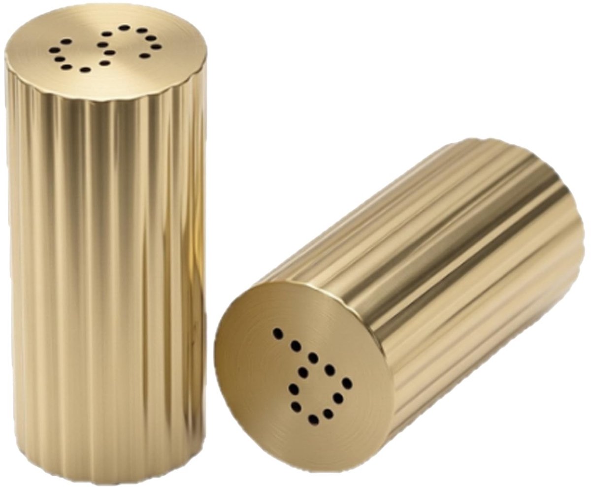 Dailygoods - 2 Stuks Roestvrijstalen Kruidenshakers voor Zout en Peper