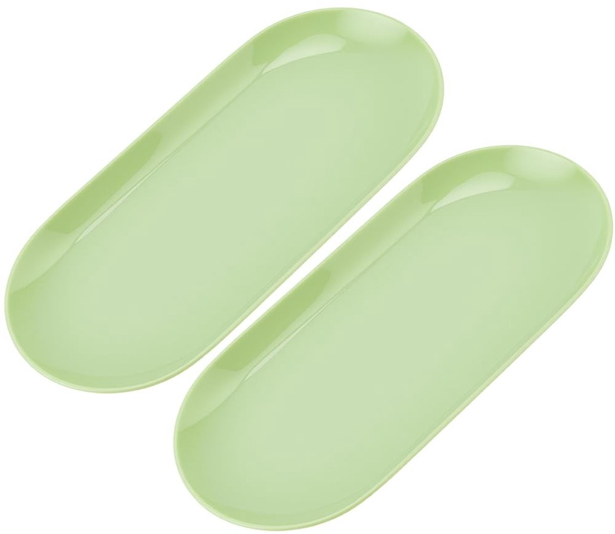 Dailygoods - 2 Stuks Plastic Manicure Tool Trays voor Nagelkunst en Sieraden