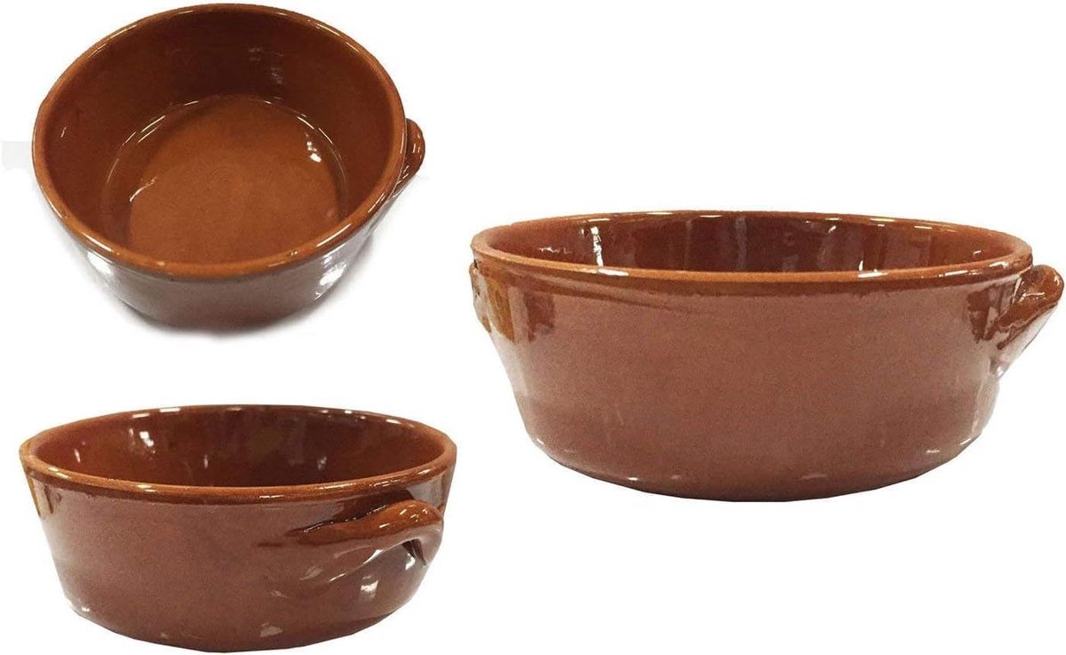 Ovenschaal Set - Casserole Schalen - Oven Gebruik - Compact Formaat - 6 Stuks 14cm - Rood