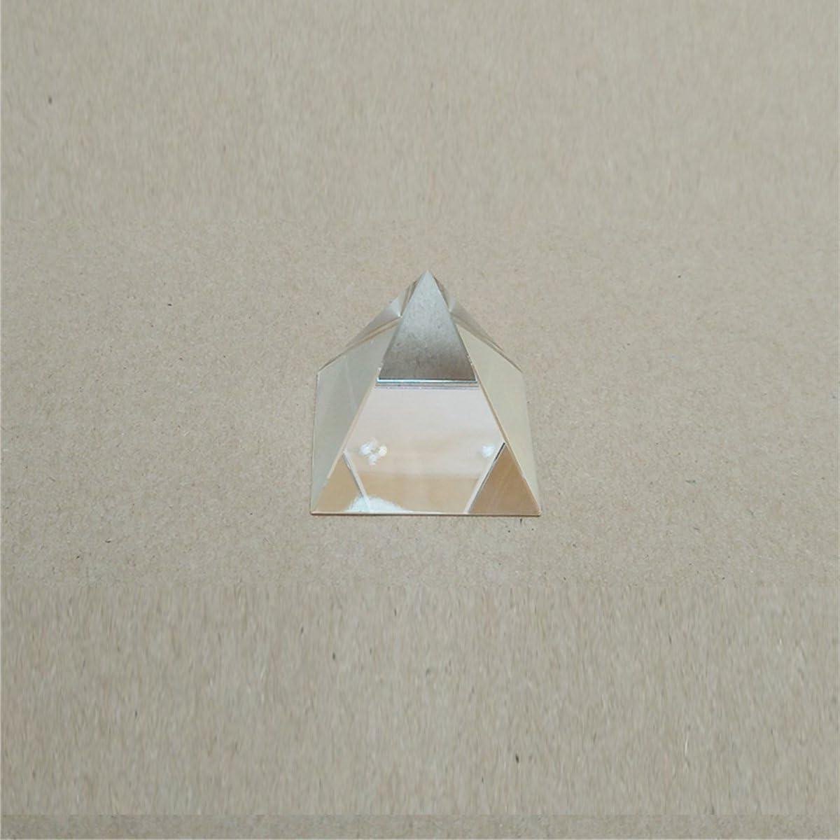Glazen Piramide - Kristal Decoratie - Bureau Decoratie - Optisch Glas - 80mm - Transparant