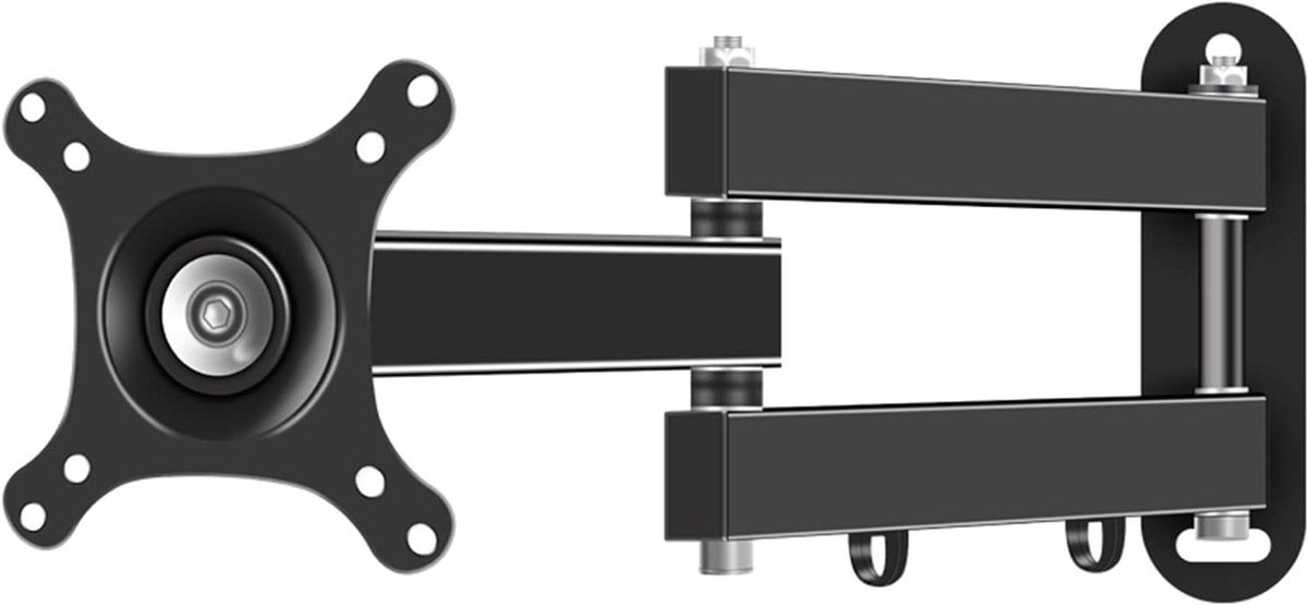 Monitor Arm - Schermbeugel - Werkplek Optimalisatie - Drie Arm Structuur - 14-27 Inch - Zwart