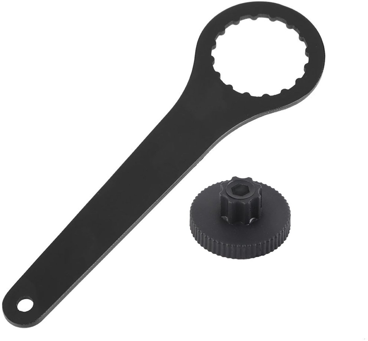 Dailygoody - Fiets Bottom Bracket Wrench - Professionele Fiets Sleutel voor Pedalen (Zwart)