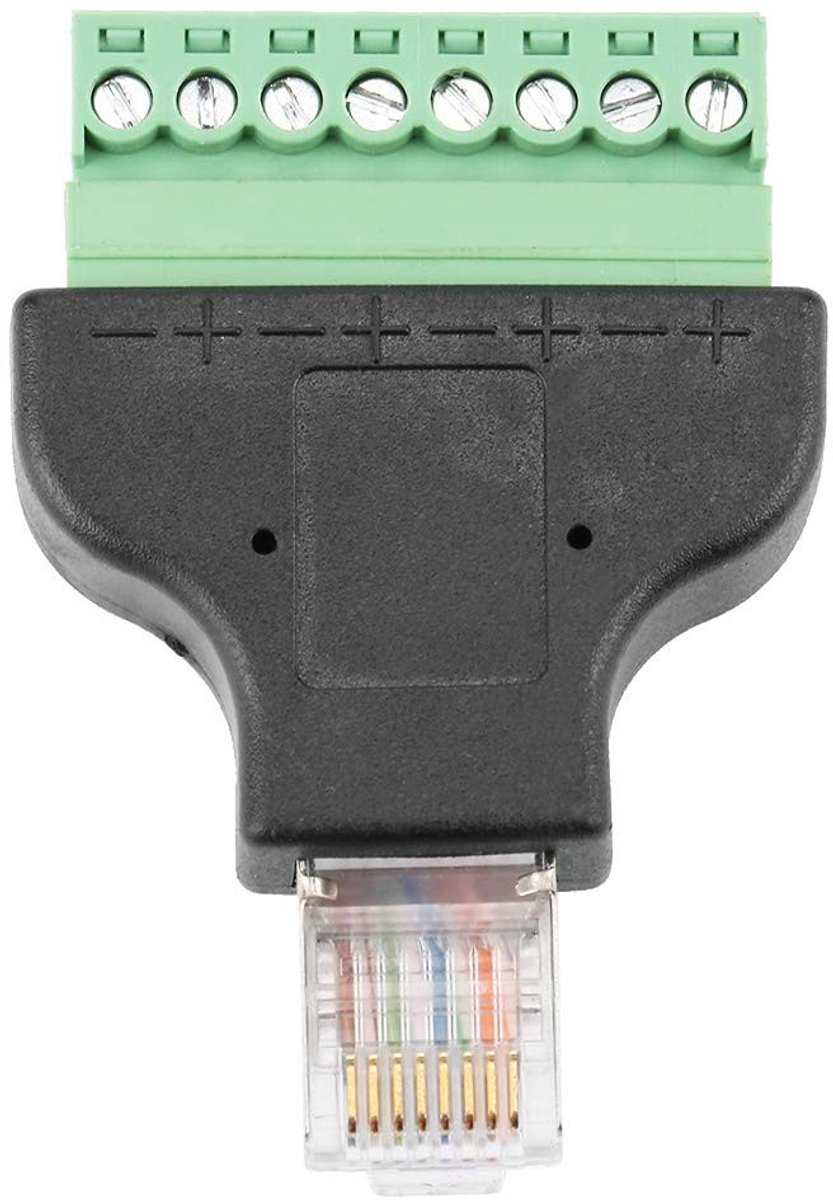 Cosensi - Dailygoody - 8 Pin Digital Adapter Connector - Ethernet Adapter - Plug and Play - Male Conversion Head - Geschikt voor netwerken - Compact formaat