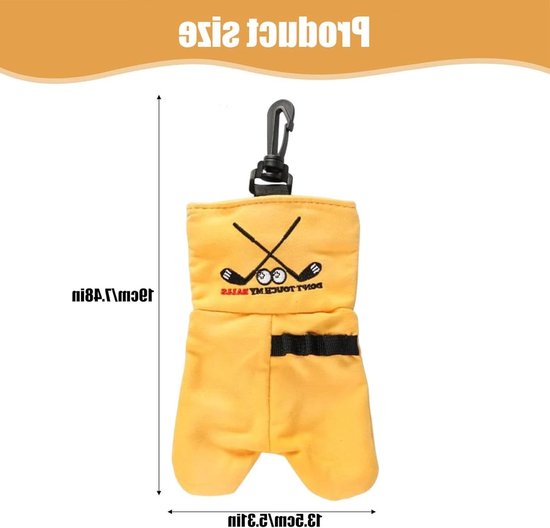 Grappige golfgeschenken voor golfliefhebbers, opbergzakje voor golfballen, gepersonaliseerde tas met haak en lus, ideaal voor vader en echtgenoot — afbeelding 5