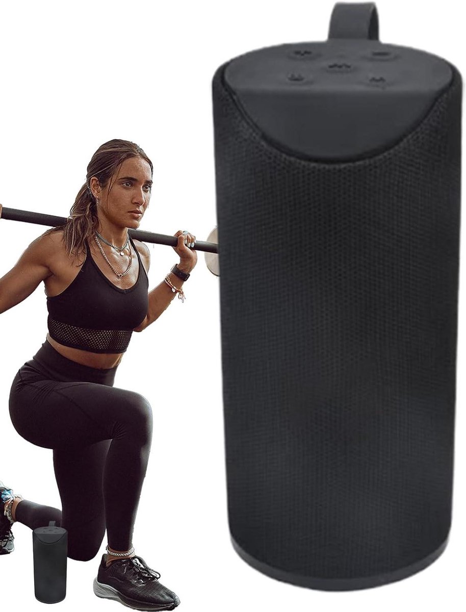 Draagbare Speaker - Waterdichte Smart Speaker - Muziek Buiten - Lange Accuduur - 162 cm - Zwart