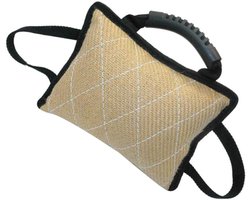 ERINGOGO Grote Hondenbijtkussen Buitenbijtkussen Puppy Speelgoed Speelgoed Voor Honden Kauwspeeltjes Huisdierbijtspeeltjes Kauwtraining Honden Jute Bijtkussen Trainingskussen Jute