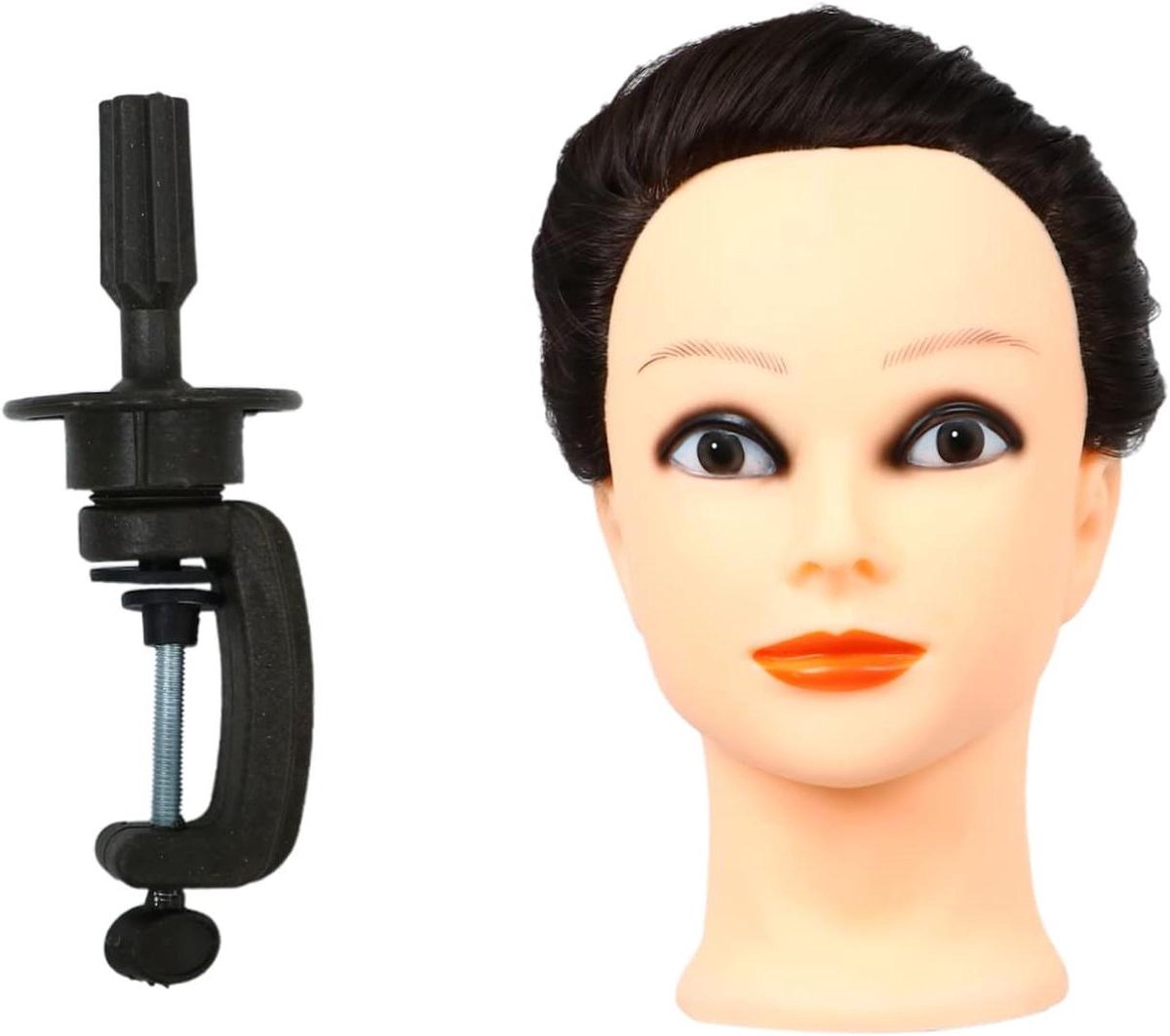 WOONEKY Cosmetologiepop Haarstyling Oefenpop Met Synthetische Styling