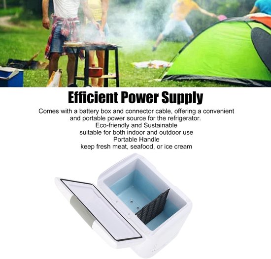 Dailygoods - Dailygoody - Mini Camping Koelkast - Draagbaar - 50W Zonne-energie - Energiezuinig - Ideaal voor Buitenactiviteiten - Compact formaat - Geschikt voor ... — afbeelding 5
