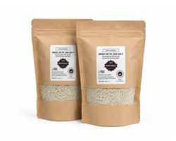 Gedroogd Keltisch Zeezout Grof 800g | Hersluitbare Stand-up Pouches (2x 400g)