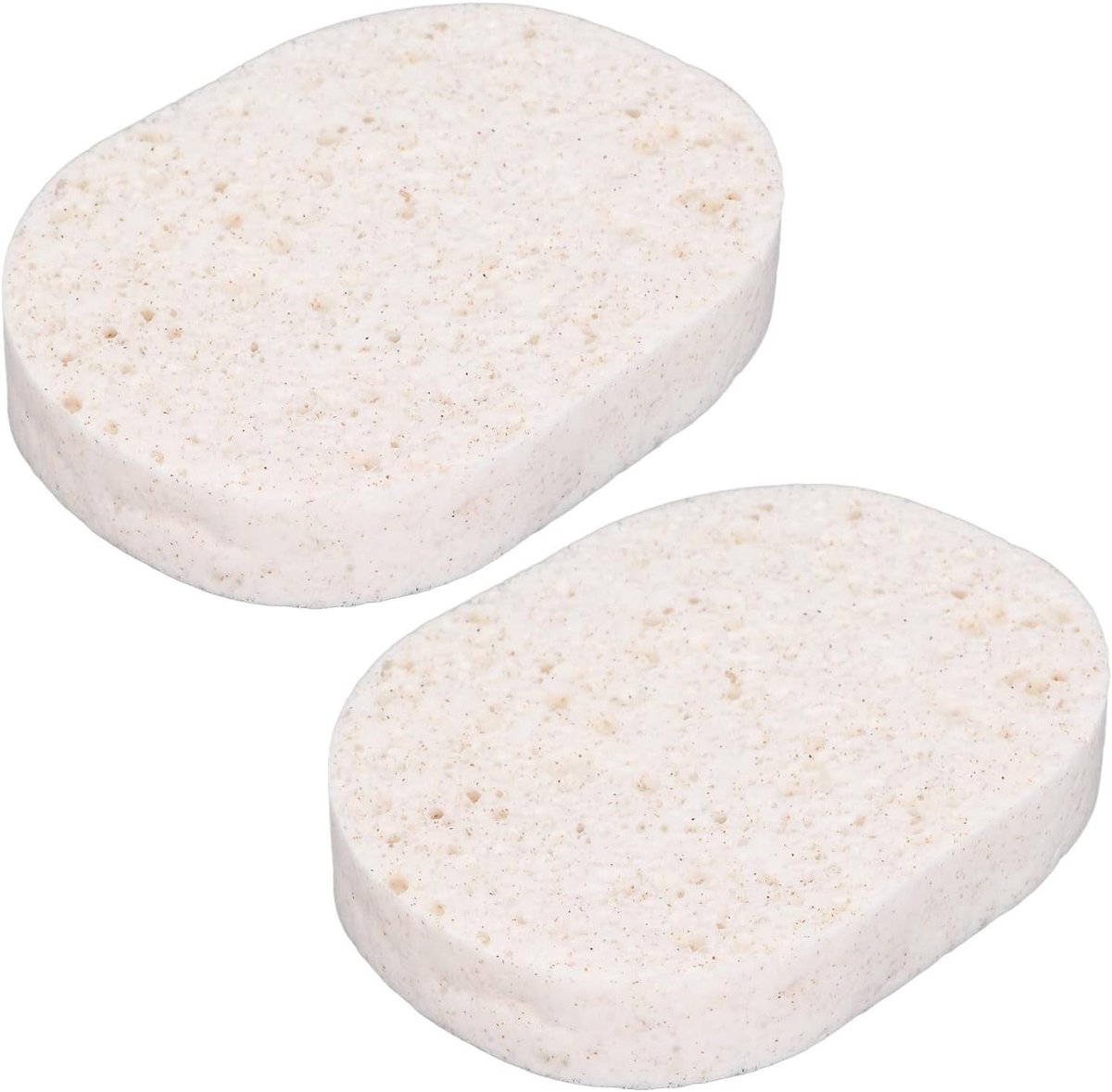 Gezichtsreinigingsspons - Make-up verwijderaar - Dieptereiniging huid - Zachte honingraatstructuur - 2 stuks - Wit