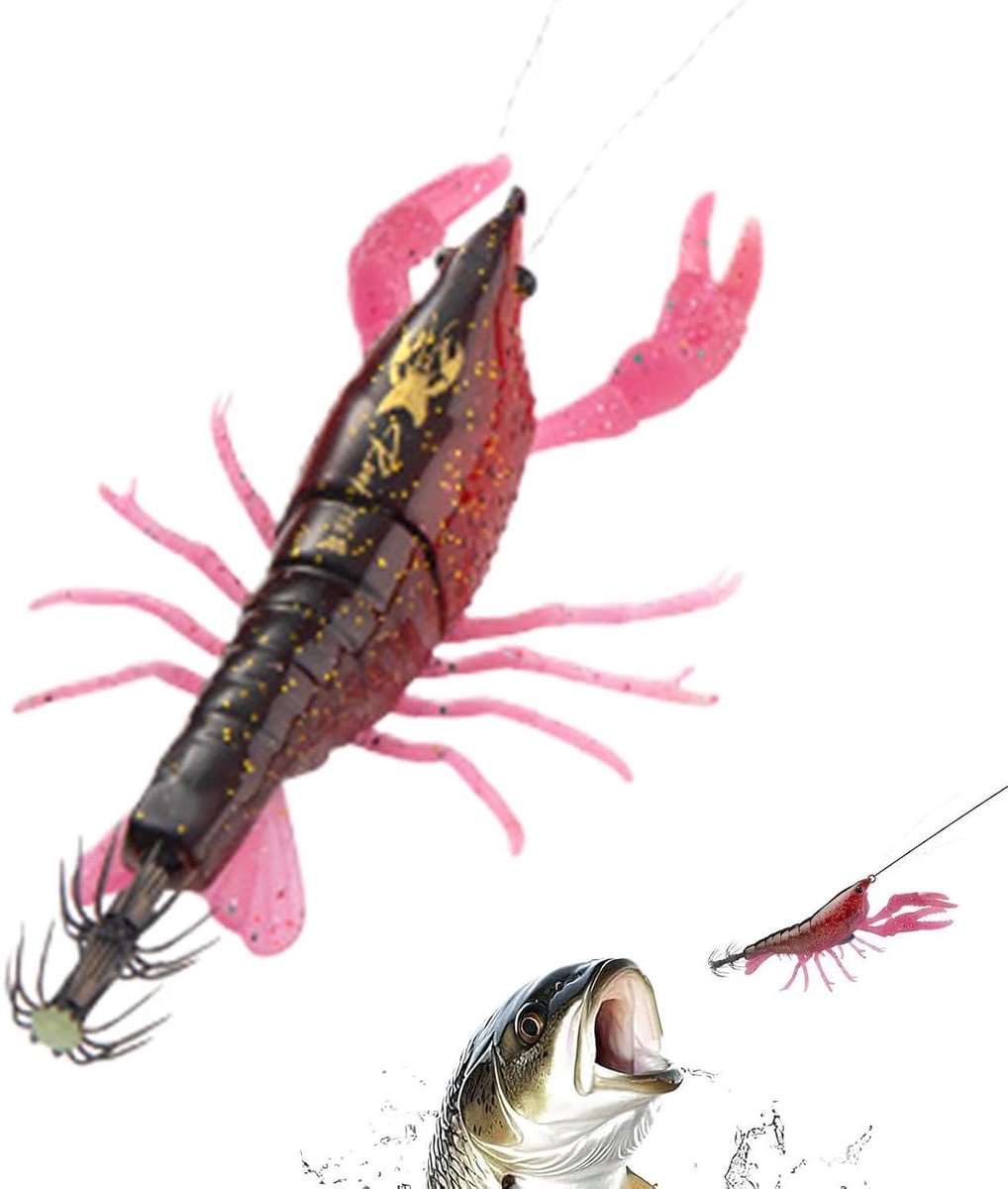 Viskunstaas Octopusaas - Gloeien Kunstaas - Zeevissen Vissen - Realistisch Zwemgedrag - 125 cm - Donker Rood