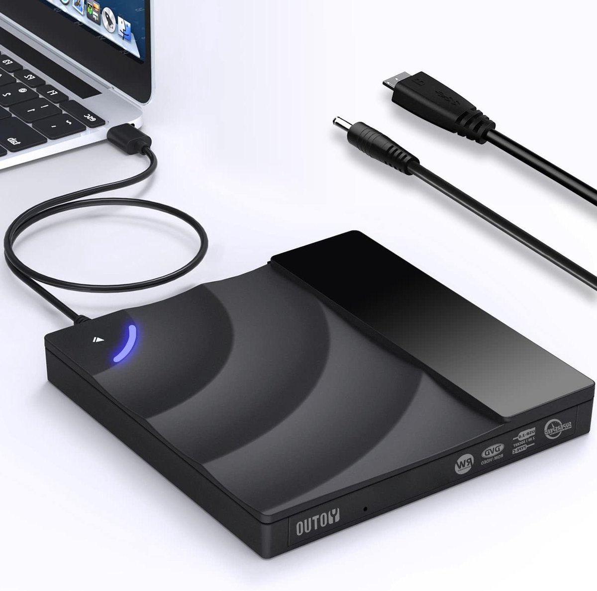 Externe DVD Drive - Draagbare Brander - Bestanden Archiveren - USB 3.0 Type C