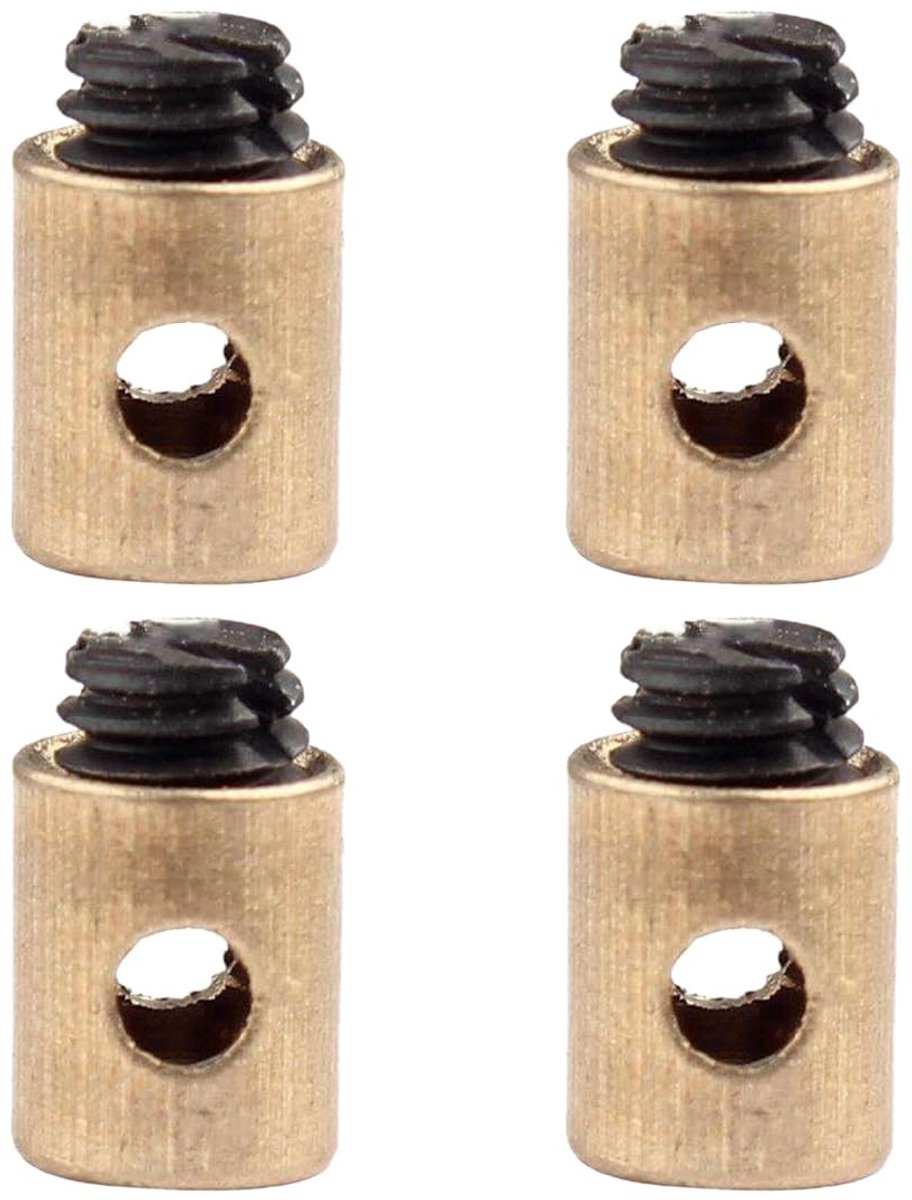 Dailygoods - Dailygoody - Gaskabel Klemmen - Universele Kabelklem - Eenvoudige Montage - 4 Stuks - Voor Scooter en Motorfiets - Gaskabels tot 2 mm