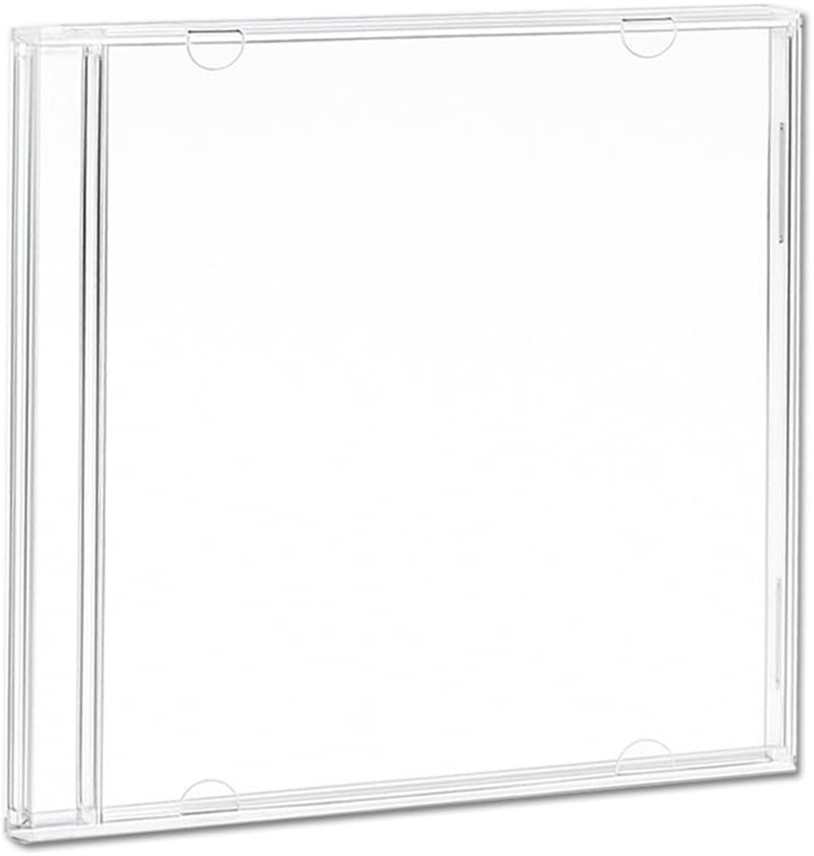 Dailygoods - Dailygoody - CD Jewel Cases - Vervangende Albumhoezen - Transparant - 141 x 124 x 10.4mm - Milieuvriendelijk materiaal - Geschikt voor opslag - CD's e