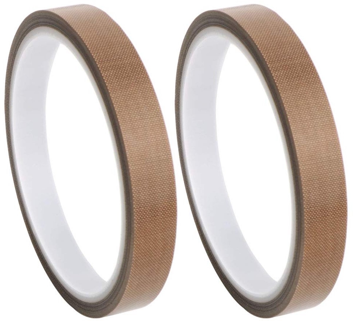 2 Stuks Teflon Tape voor Hoge Temperatuur, PTFE Glasweefsel Tape, Hittebestendig tot 260°C, Zelfklevend, 13mm x 10m, Ideaal voor Elektronica en Isolatie