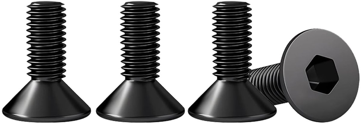 RVS M6 X 16 mm verzonken schroeven DIN 7991 - A2 hexagon socket schroeven voor metaal - Verpakking van 25 stuks