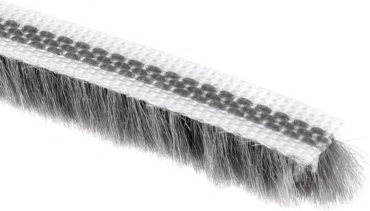 Elastic Brush Seal Strip voor Deuren en Ramen - 20 x 15 cm, Ideaal voor Kledingkasten en Sleufopening