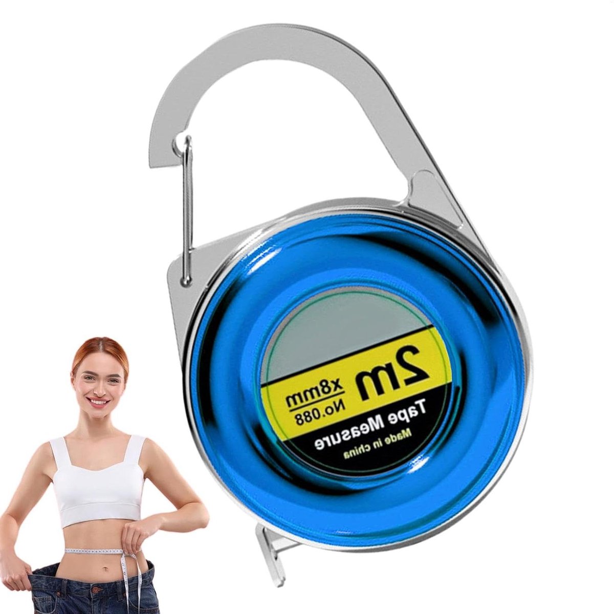 Meetlint - Lichaamsmeter - Kleding Maken - Intrekbaar Ontwerp - 200 cm - Blauw