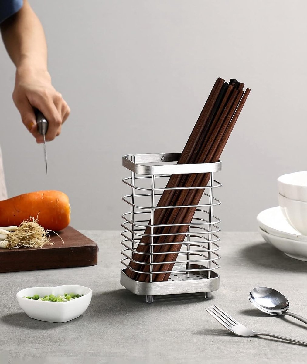 Multifunctionele Organiser voor de Keuken: RVS Afwasbak Houder, Spons en Bestek Drainer, Ruimtebesparend en Praktisch