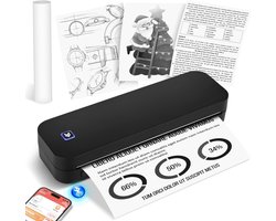 Mobiele A4-printer voor onderweg – Draadloze Thermische Bluetooth - Printer – Ondersteunt 210 x 297 mm Thermisch Papier – Compatibel met iOS & Android