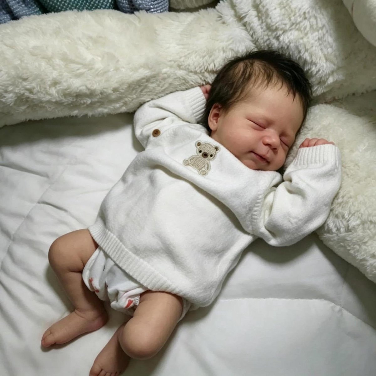 Realistische Baby Pop - Levensgrote Pop - Kind Ontwikkeling - Volledig Siliconen - 45 cm - Met Kleding