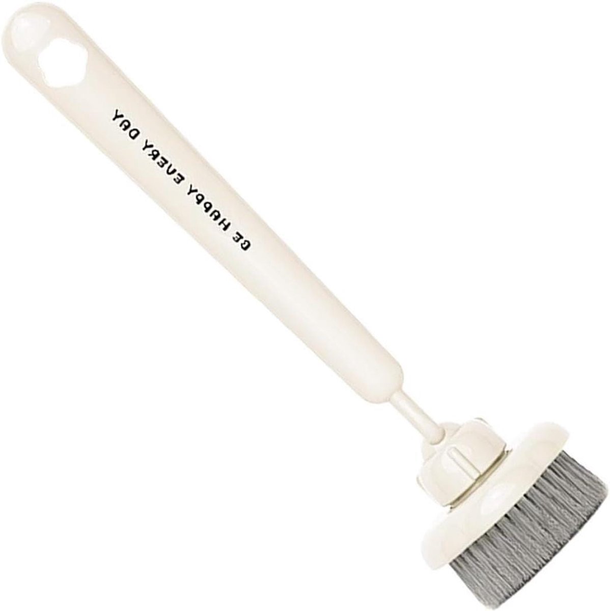 Schrobborstel - Afwasborstel Keuken - Gerechten Schoonmaken - Roterende Kop - 23x6cm - Wit