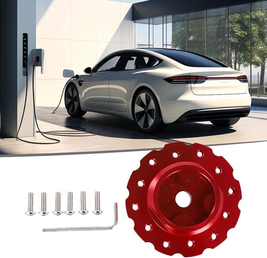 Stuurwiel Adapter - Upgrade Set - Race Simulatie - Aluminium Legering - 73mm PCD - Rood — afbeelding 2