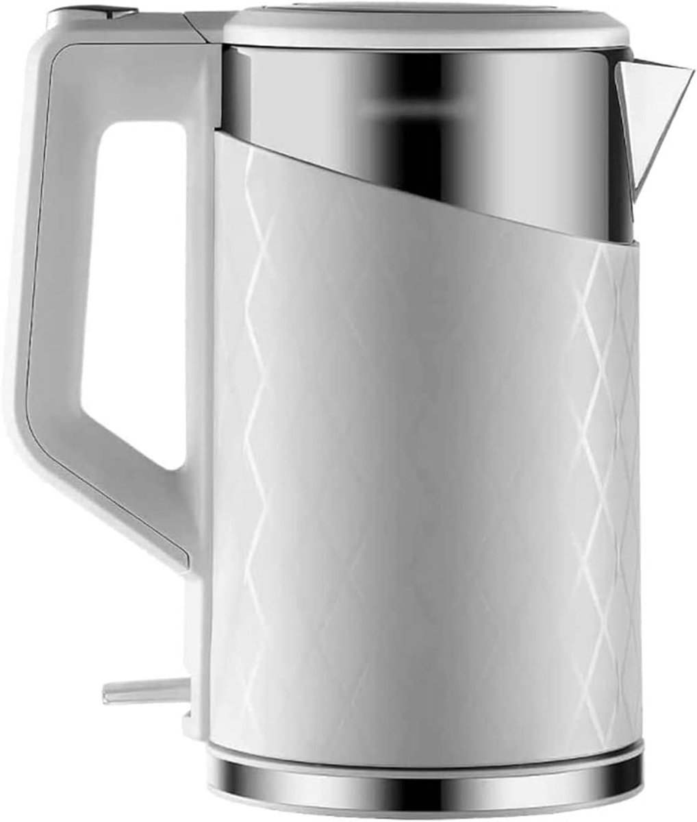 Elektrische Waterkoker Snelkoker Snel Water Koken Dubbel Vacuüm Isolatie 1.8 Liter Wit