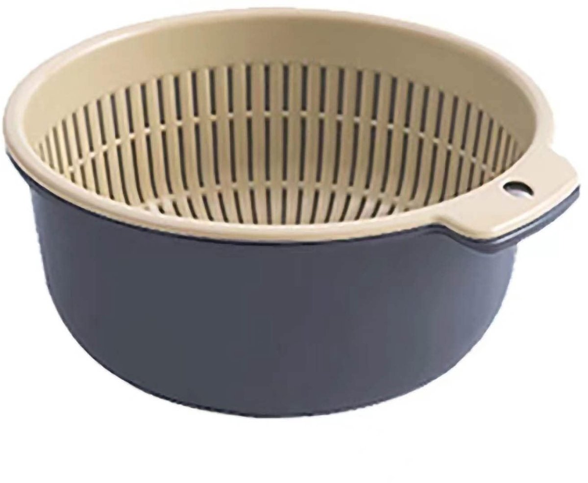 Dailygoods - Plastic Keuken Vergiet voor Groente en Fruit Afdruipmand 24cm