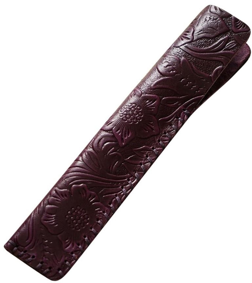 Dailygoods - Lederen Pen Sleeve voor Eén Pen, Vintage Ontwerp