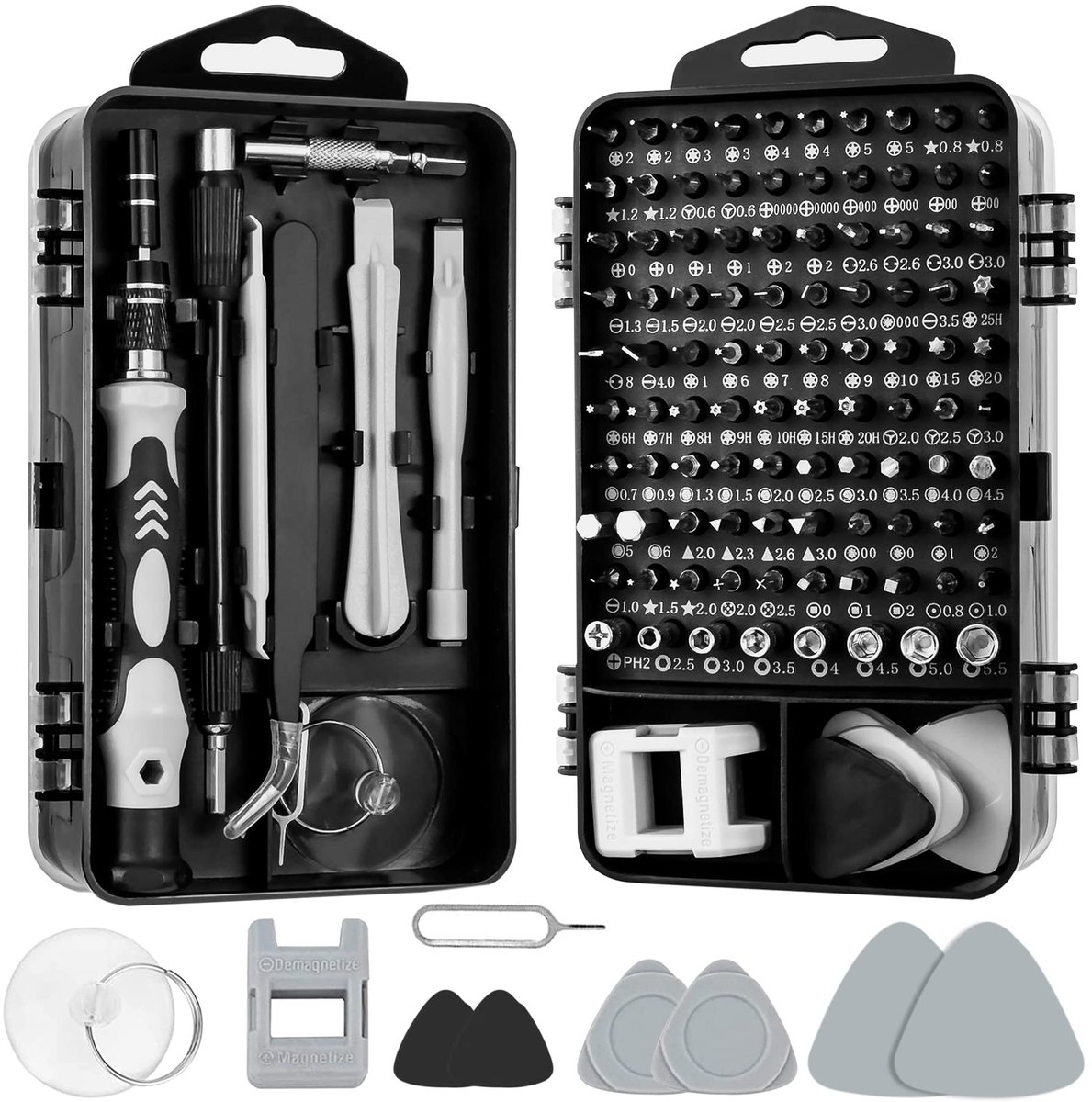 Dailygoods - Dailygoody - Precisie Schroevendraaier Set - 115 Delig, Professionele Reparatieset voor Elektronica