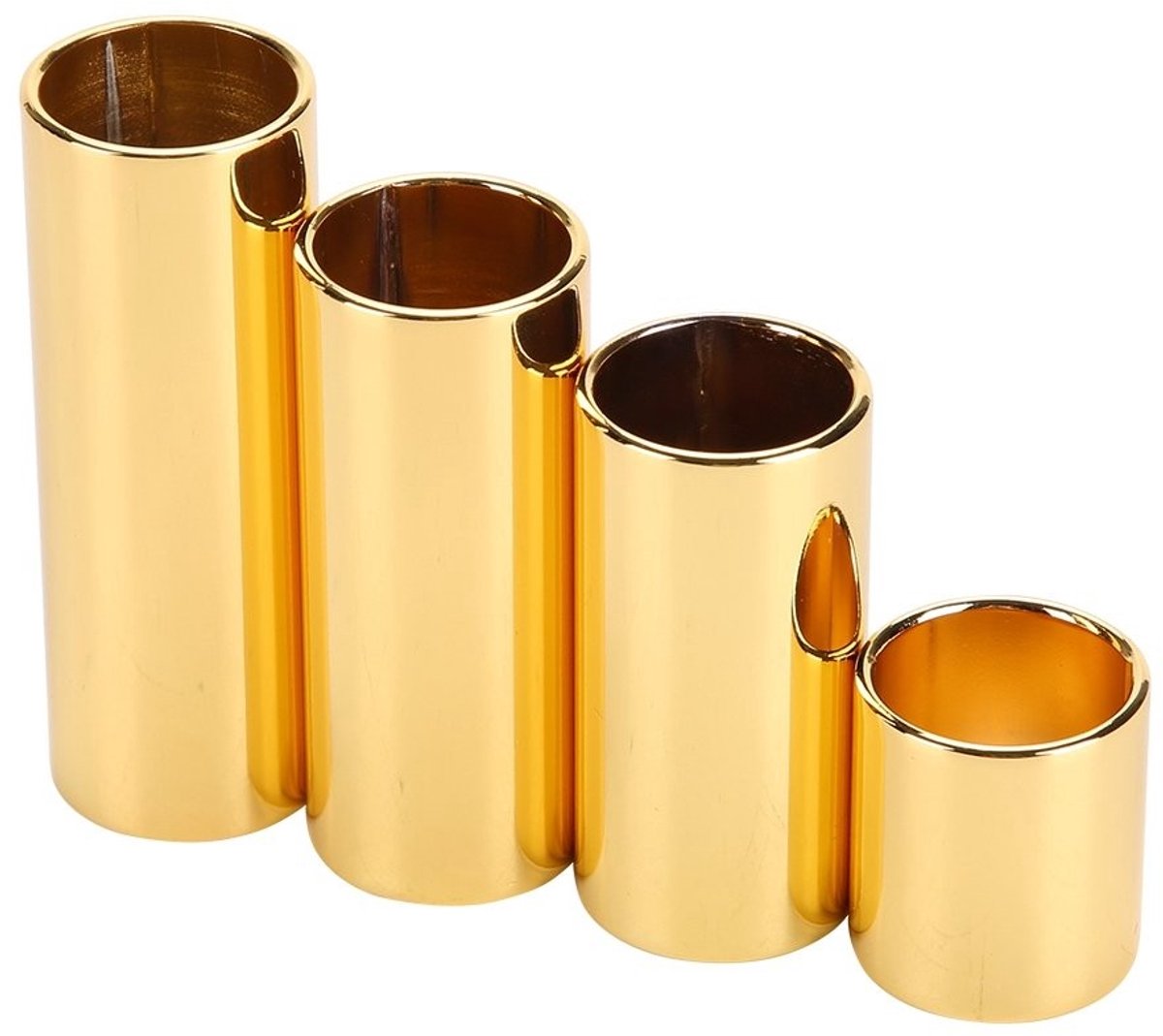 Dailygoods - Set van 4 Metalen Slides voor Elektrische Gitaar