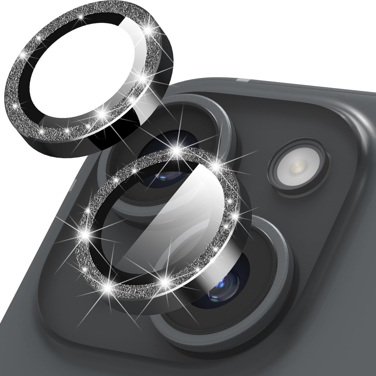 Dailygoods - Camera Lens Protector voor iPhone 15/15 Plus met Krasbestendig Glas