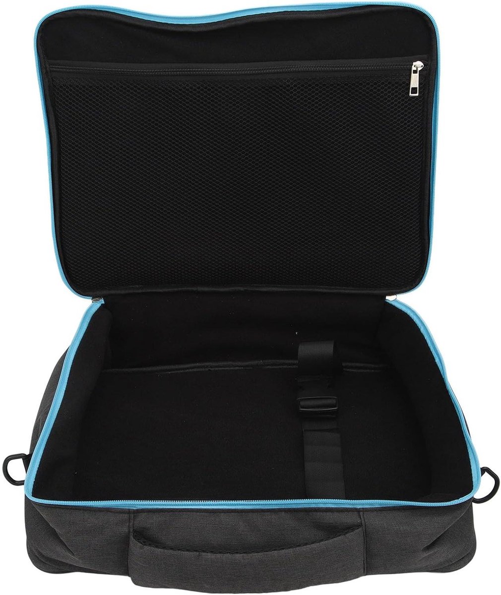 Projectortas Schokbestendig - Draagbare Opbergtas - Reizen Kantoor - Antislip Basis - 44 x 34 x 8 cm - Zwart