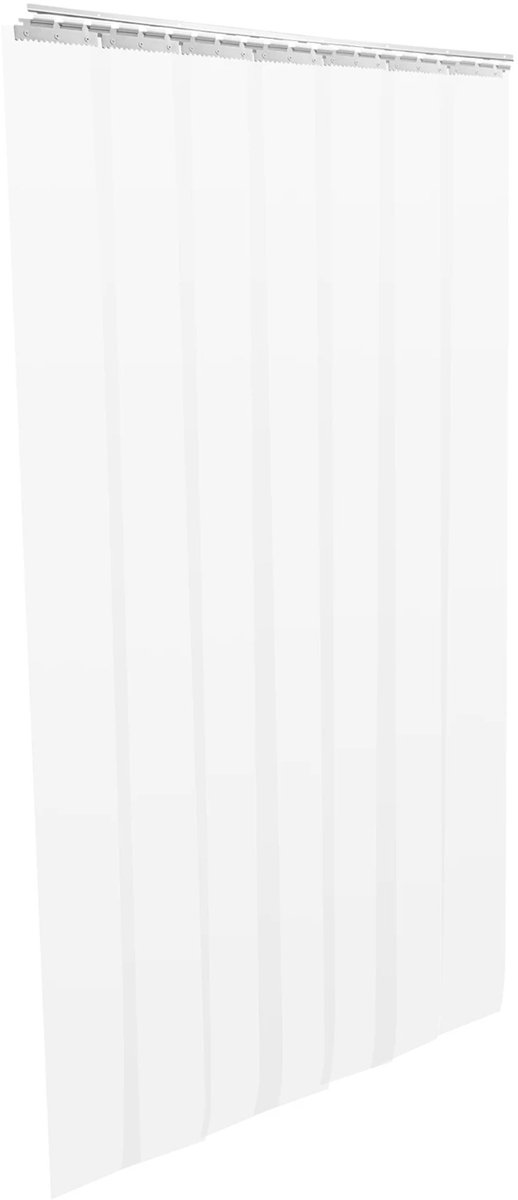 Happiq PVC Deurstrip Gordijn – Transparant – Set van 7 – 2m x 18 cm per Strip – Voor Slaapkamer, Woonkamer en Badkamer – Transparant