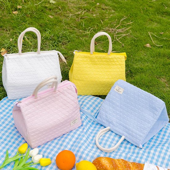 Koeltassen Set - Lunchbox Tas - Eten Vers Houden - Lekvrij Waterdicht - 8 Liter - Grijs — afbeelding 2