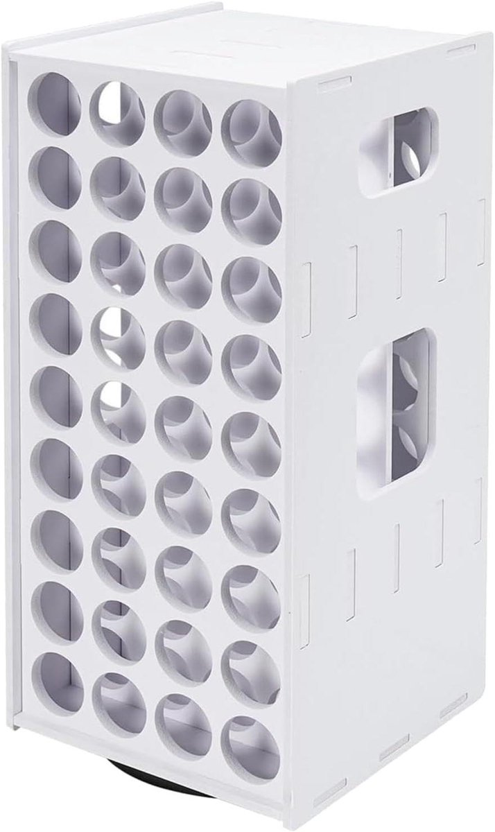 Verf Organizer - Opbergrek - Hobby Ruimte - 360 Graden Draaibaar - 72 Flessen - Wit