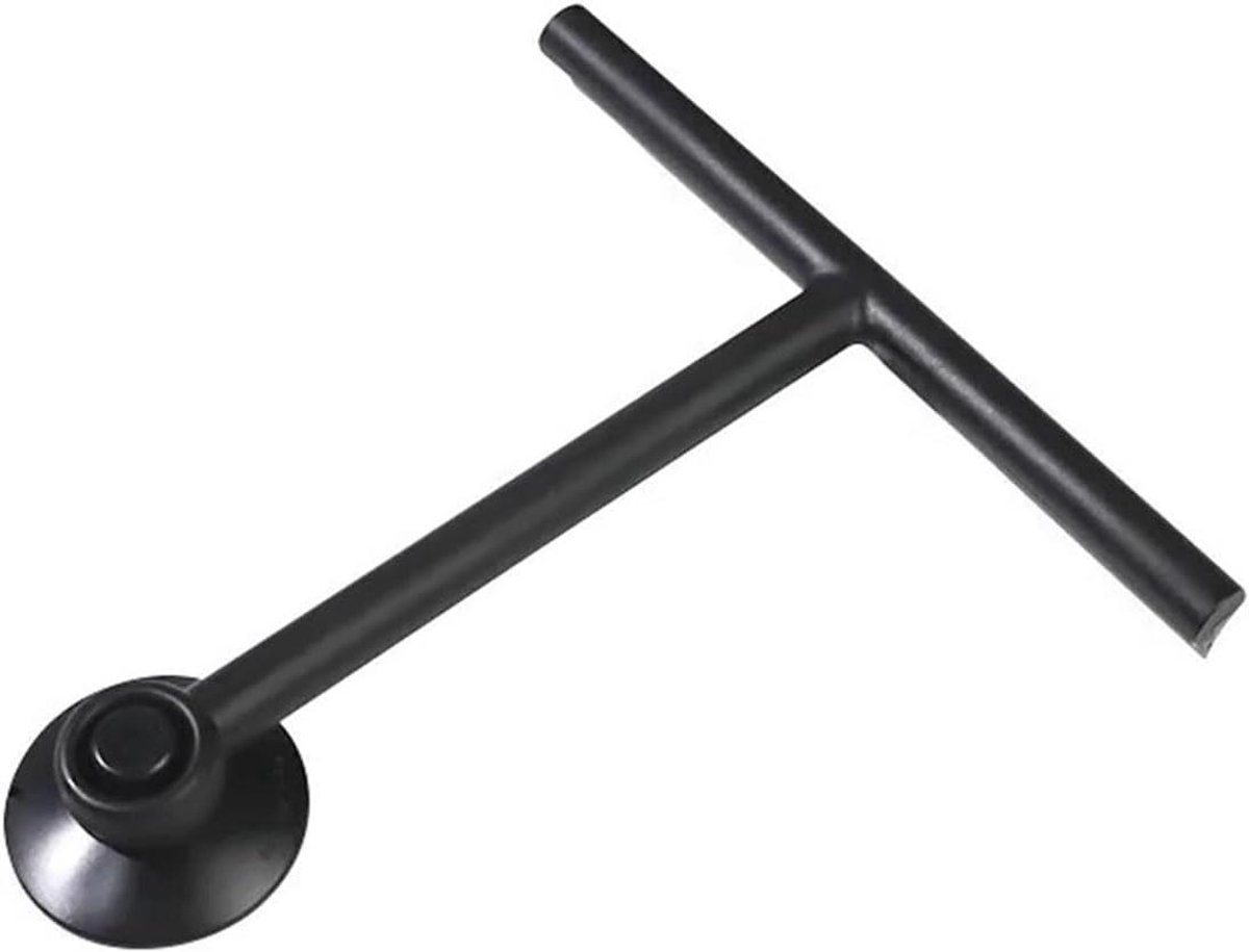 Douche Wisser - Glas Schraper - Streeploos Reinigen - Flexibel Siliconen Blad - One Size - Zwart